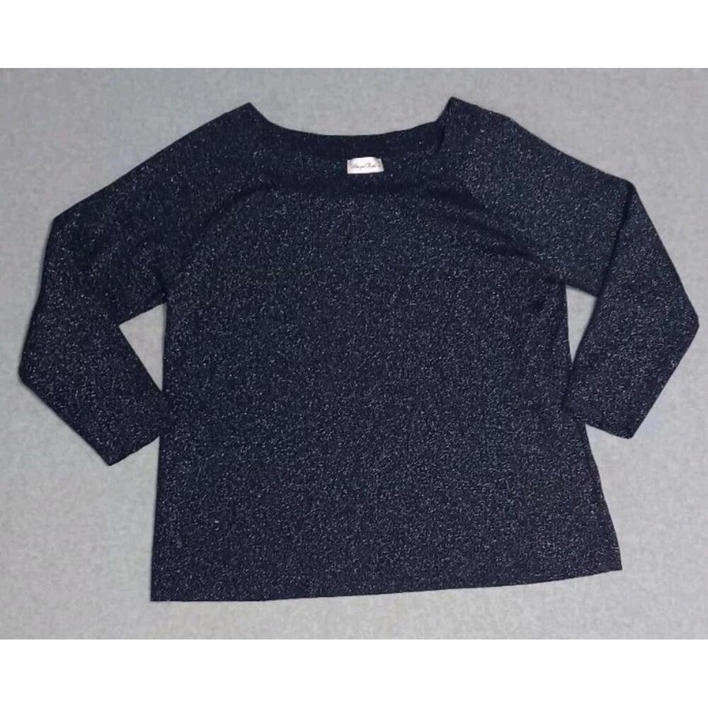 Louis Dell Olio Whisper Knit Long Sleeve Sweater Womens Size XL Navy Blue...